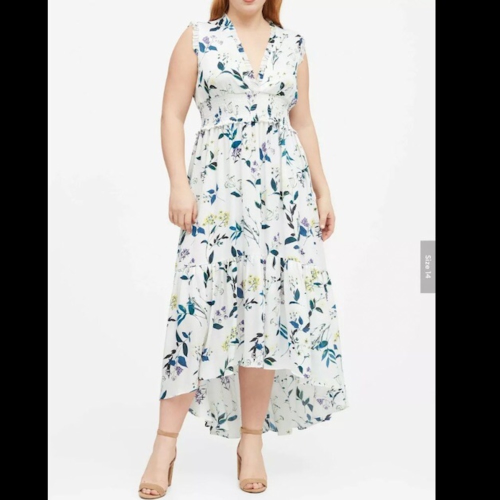 ‼️NWT‼️Banana Republic Print Soft Satin Maxi Dress